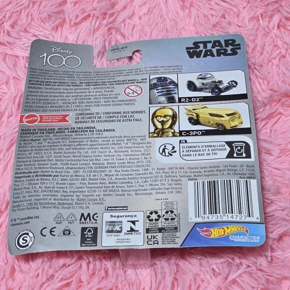 5/$25 Hot Wheels Star Wars Rogue One C-3po (Episode 7) Character Car - Picture 4 of 4